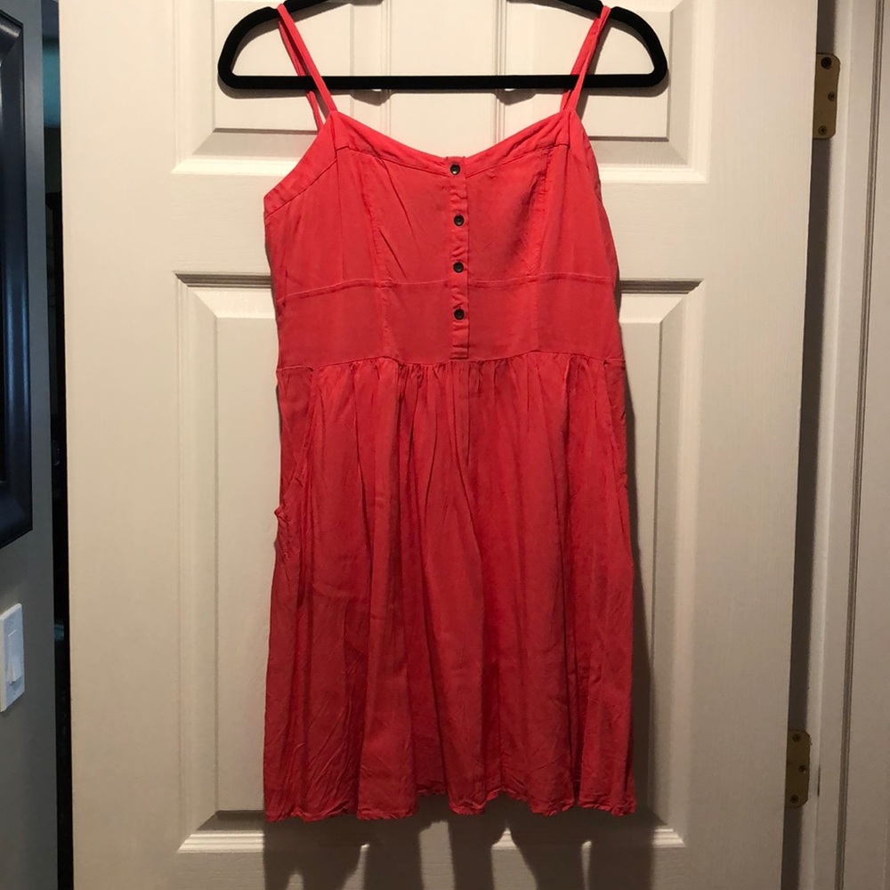 Express coral dress